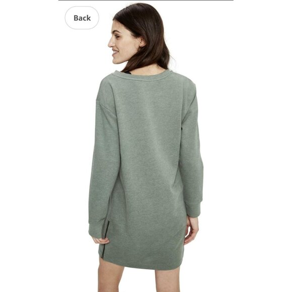 Lole Long Sleeve Crewneck Mini Sweatshirt Dress Light Green Women's XS - Picture 7 of 13